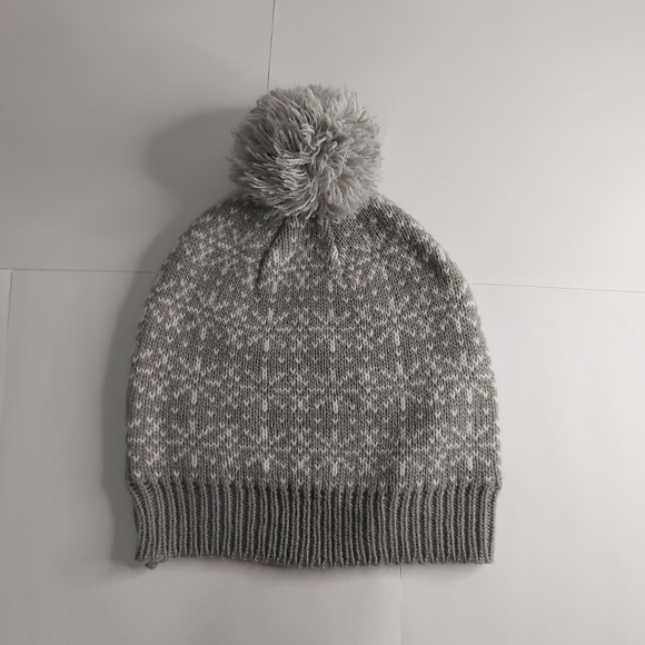 Jessica pompom hat, gray, one size - Picture 1 of 4